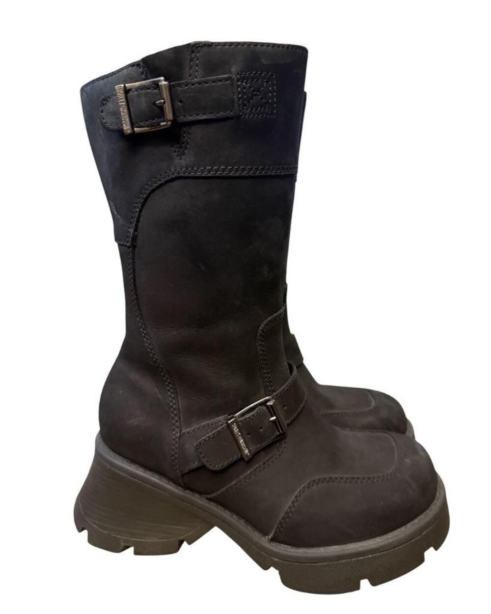 Harley Davidson Y2K Chunky Platform Motorcycle Biker Boot Women size 8